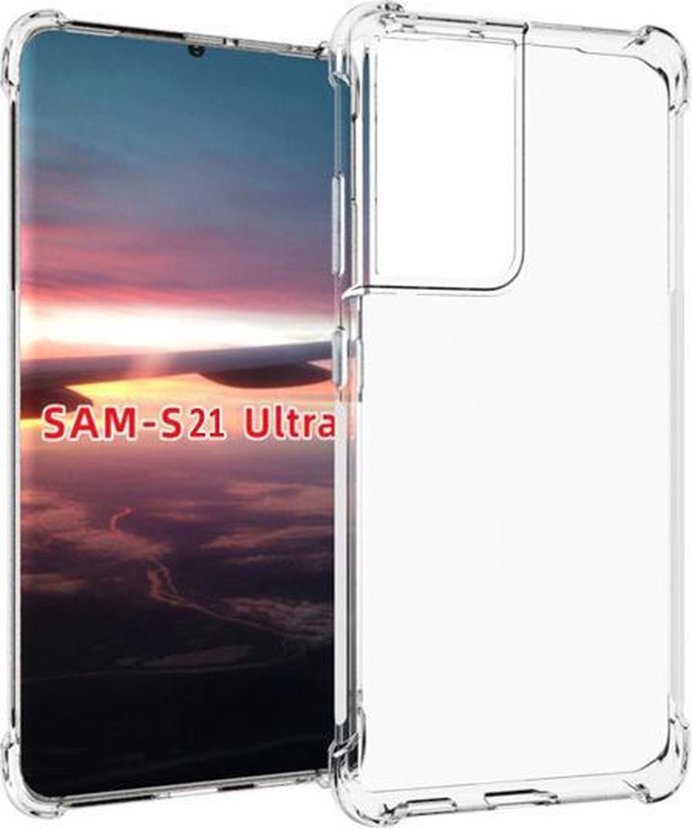 Samsung Galaxy S21 Ultra Hoesje - Samsung S21 Ultra Hoesje Transparant Shock Proof Case