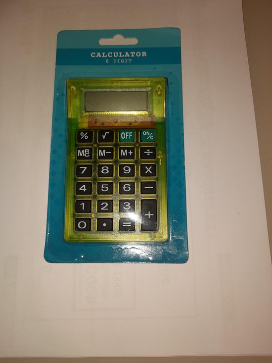 Merkloos - Rekenmachine - Groene kleur - 10x5 cm | bol.com