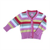 Gestreepte meisjes cardigan Beebielove - Maat 62