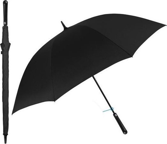 Perletti Paraplu Golf Windproef 102 X 132 Cm Microvezel Zwart