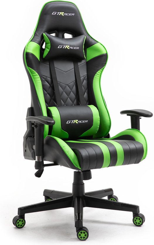 GTRacer Superior - E-Sports - Game stoel - Ergonomisch - Bureaustoel -  Verstelbaar -... | bol.com