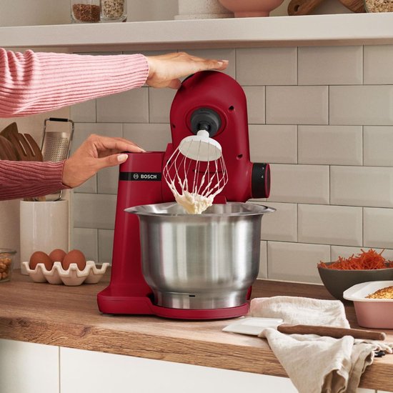 Bosch MUM Serie 2 - MUMS2ER01 - Keukenmachine - 700W - 3,8L - 3 Snijschijven - Rood van Bosch — afbeelding 5