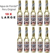 10 x LARGE Florida Water 270 ml AGUA DE FLORIDA original Pérou VALUE PACK