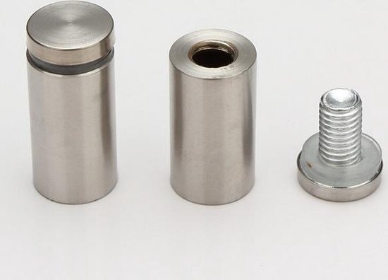 Afstandhouders - ophangsysteem voor kunststof, dibond, aluminium, staal of  plexiglas -... | bol.com