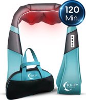 Diley Dreams® Elektrisch Shiatsu Massagekussen met arm lussen en draagtas - Met warmte functie – Blauwe maan editie - Draadloos