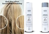 Qod Max Silver Hair Recontructor keratine Behandeling ( Incl. verzorging Argan shampoo en Conditioner )