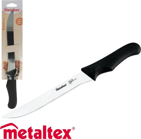 Metaltex - Fileermes - 31 cm - RVS lemmet - Zwart kunststof handgreep