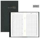 Brepols agenda 2021 - GENOVA + ABC - Plan-o-rama - Zwart - 2talig - Formaat: 9,2 x 16 cm