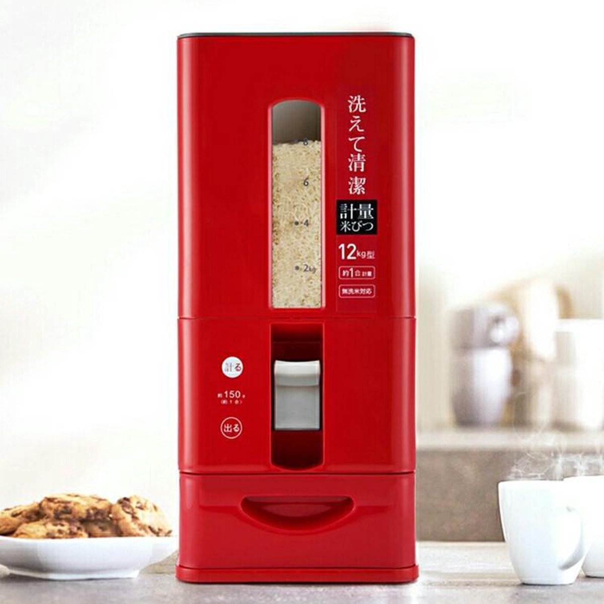 Rijstdispenser - Keuken Rijstemmer - Rijstbewaarcontainer - Rijstgranen Opslag Containers Dispenser - Huishoudelijke Granen 5kg/10kg Rijstdoos Met Deksel Voor Droog Voedsel Meel en Rijst