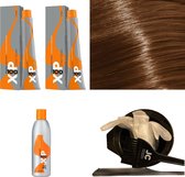 XP100 haarverfpakket kleur 9.1  Zeer lichtblond & As (2x 100ML) met 9% waterstof ( 1x 250ML) incl verfbakje, kwast, maatbeker, puntkam en handschoenen
