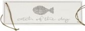 Bastion collections - Houten decoratie plank "Catch of the day"