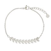Mint15 Armband 'Fishtail Bracelet' - Zilver RVS/Stainless Steel