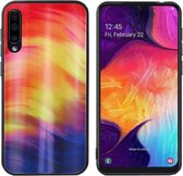 BackCover Aurora Glass - Telefoonhoesje - Hoesje voor Samsung A50 - Paars