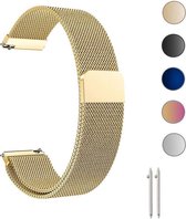 Luxe Milanese Loop Armband Voor Garmin Vivomove 3/Luxe/Style Horloge Bandje - Metalen iWatch Milanees Watchband Strap Polsband - Stainless Steel Mesh Watch Band - Horlogeband - Magneet Sluiti