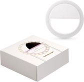 RINGY -  Voor telefoon of laptop | ringlamp - tiktok - selfie ring light - webcam - lamp - monitor - WIT
