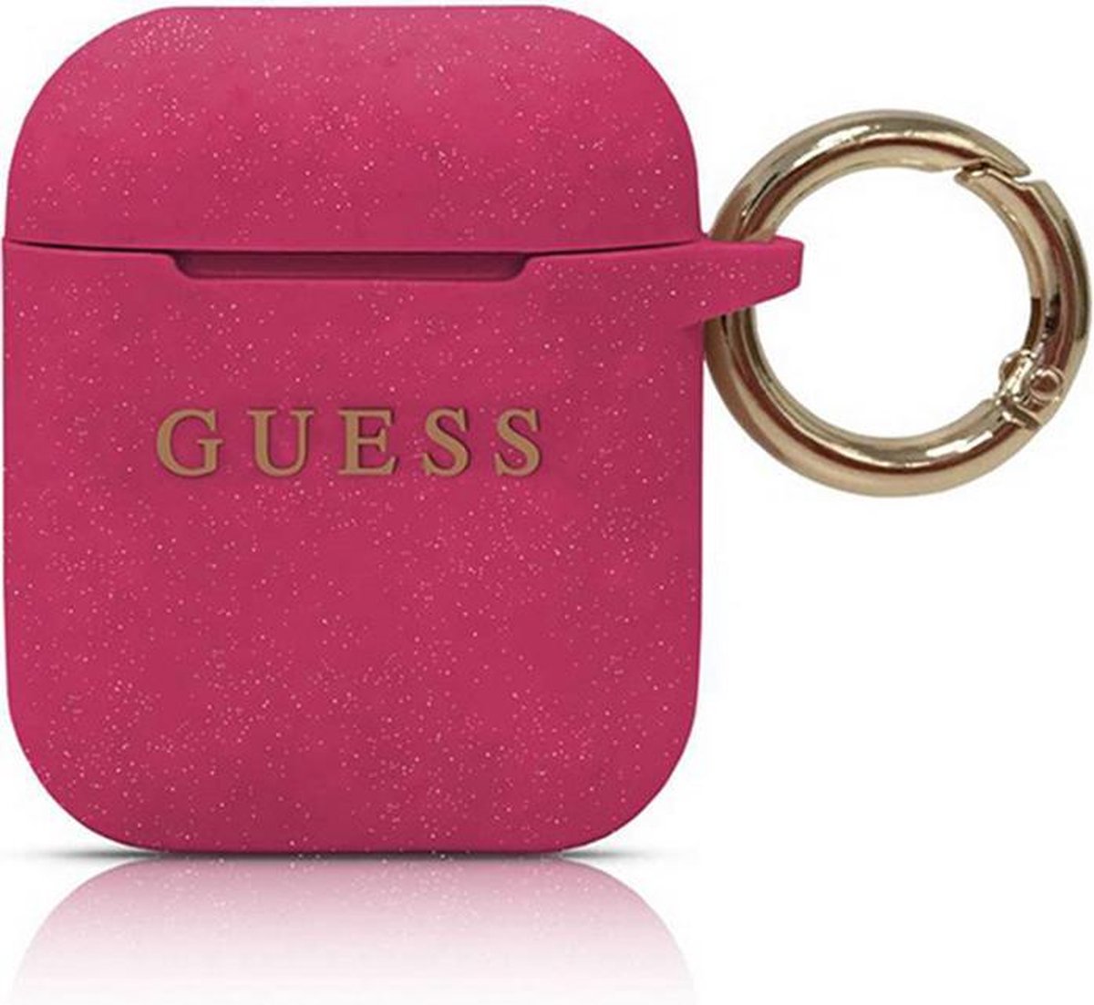 Guess Silicone Case voor Apple Airpods 1 & 2 - Fuchsia