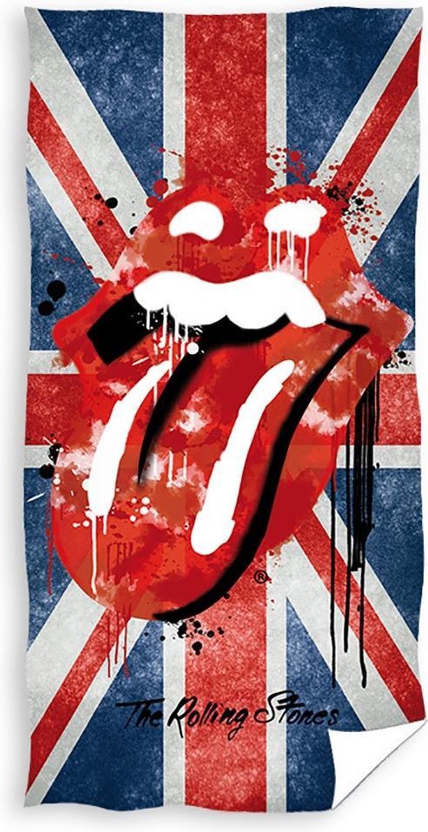 Rolling Stones Handdoek 70x140 Badlaken Katoen