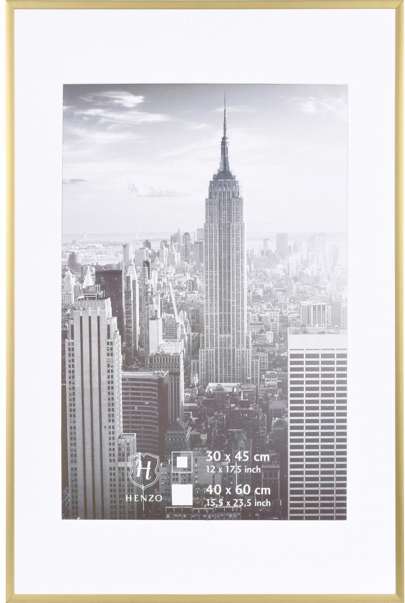 Henzo Fotolijst - Henzo - Manhattan - Fotomaat 40x60 cm - Goud