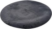 Lalee Heaven - Vloerkleed – Vloer kleed - Rond -  Tapijt – Karpet - Hoogpolig – Super zacht - Fluffy – Shiny - Silk look -  120x120 – Grafiet