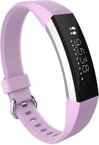 Siliconen Smartwatch bandje - Geschikt voor  Fitbit Alta / Alta HR siliconen bandje - lavendel - Maat: L - Horlogeband / Polsband / Armband