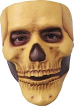 Partychimp Oud Skelet Schedel Skull Gezichts Masker Halloween Masker voor bij Halloween Kostuum Volwassenen - Latex - One-size