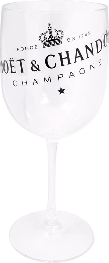 Moët & Chandon Transparante Acryl Champagne Glazen 4 stuks | bol.com