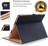 iPadspullekes.nl - Housse de luxe pour iPad Air 2022/2020 10,9 pouces en cuir marron noir