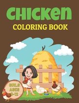 Chicken Coloring Book Girls Ages 8-12