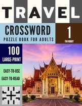Travel Crossword Puzzle Book for Adults