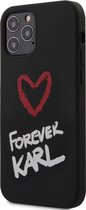 Zwart hoesje van Karl Lagerfeld - Backcover - iPhone 12 - 12 Pro - Forever Karl