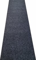 Loper anthraciet grijs gestreept 1 meter breed naaldvilt tapijt loper 100cm breed TOP KWALITEIT