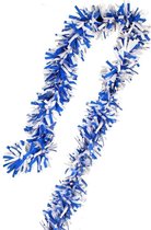 Blauw/ Witte Brandvertragende PVC Slinger 5 meter, Carnaval, Themafeest