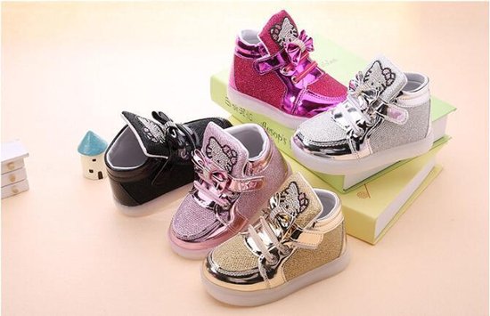 Kinderschoenen - Meisjes - Sneakers - Donker Rose - Maat 23 | bol.