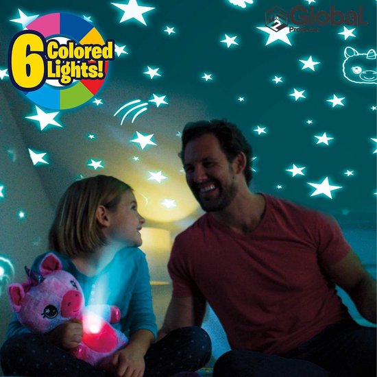 Peluche licorne et projecteur d'étoile pour enfants