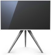 SPECTRAL AX30-ROG | Chêne-Gris | meuble TV en bois, chêne teinté gris, design scandinave | convient aux téléviseurs de 48" à 65" pouces
