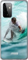 6F hoesje - geschikt voor Samsung Galaxy A72 -  Transparant TPU Case - Boy Surfing #ffffff