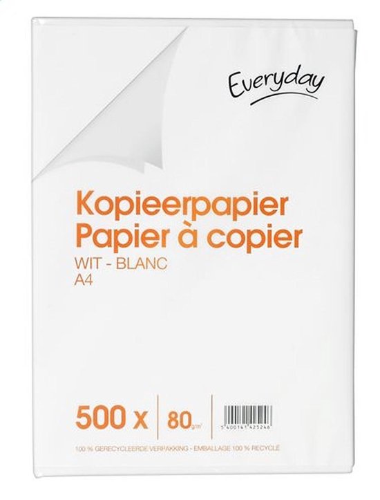 Printpapier - A4 - 1 DOOS - 5 pakken x 500 vel