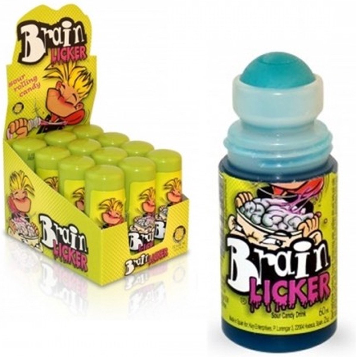 Freekee Brain Licker Blue (12 Stuks) - Snoep - Sour | bol
