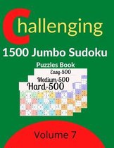 Challenging 1500 Jumbo Sudoku Puzzles Book Volume 7