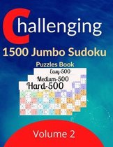 Challenging 1500 Jumbo Sudoku Puzzles Book Volume 2