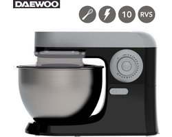 Daewoo SYM-1410: Keukenmachine - Kitchenaid - Antraciet - Keukenmixer - Met Accessoires - 700W - Foodprocessor - Keukenrobot