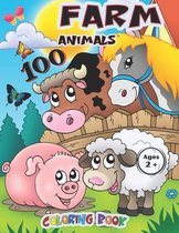 Farm Animals 100 Coloring Book