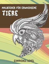 Malbucher fur Erwachsene - Einfaches Level - Tiere