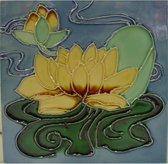 Keramische tegels - Art Nouveau tegel bloemen - Set van 10