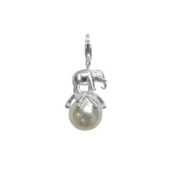 Silventi Zilveren Hanger met Witte Parel