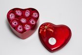 Mezher Giftbox Moederdag special Hart flowerbox met I Love You Rozen - Lang houdbaar Giftbox - Valentijn
