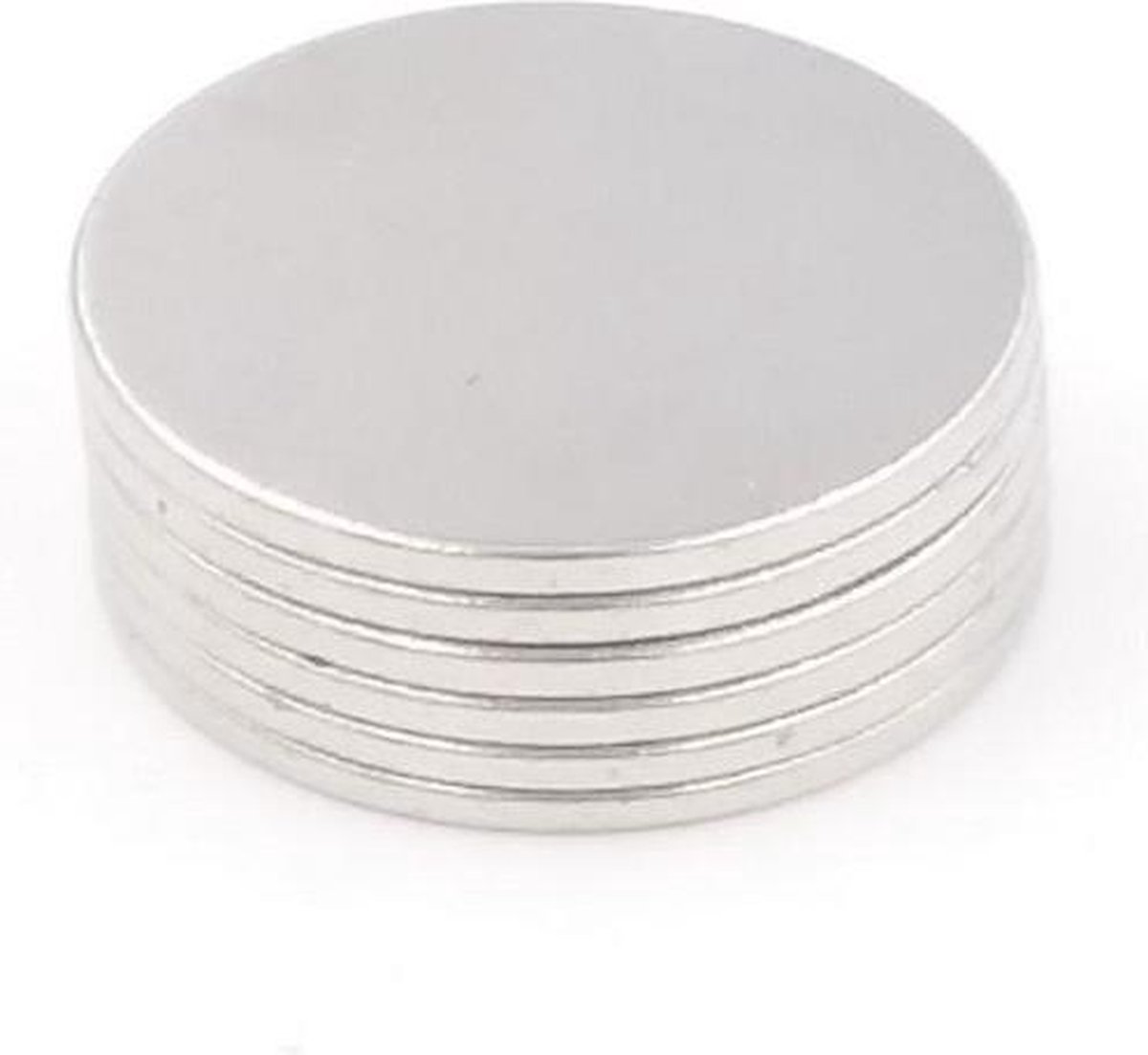 Ronde platte neodymium magneetjes 50 stuks - 15 x 1 mm - zeer sterk - neodymium magneet - koelkast - whiteboard - Merkloos