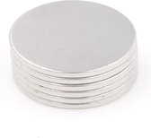 Ronde platte neodymium magneetjes 50 stuks - 15 x 1 mm - zeer sterk - neodymium magneet - koelkast - whiteboard