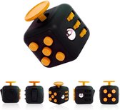 Kwalitatieve Fidget Cube / FriemelKubus | Anti Stress Speelgoed | Fidget Toy - Zwart-Oranje - AWR