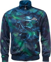 100% Hardcore Training Jacket Night Skulls groen maat S